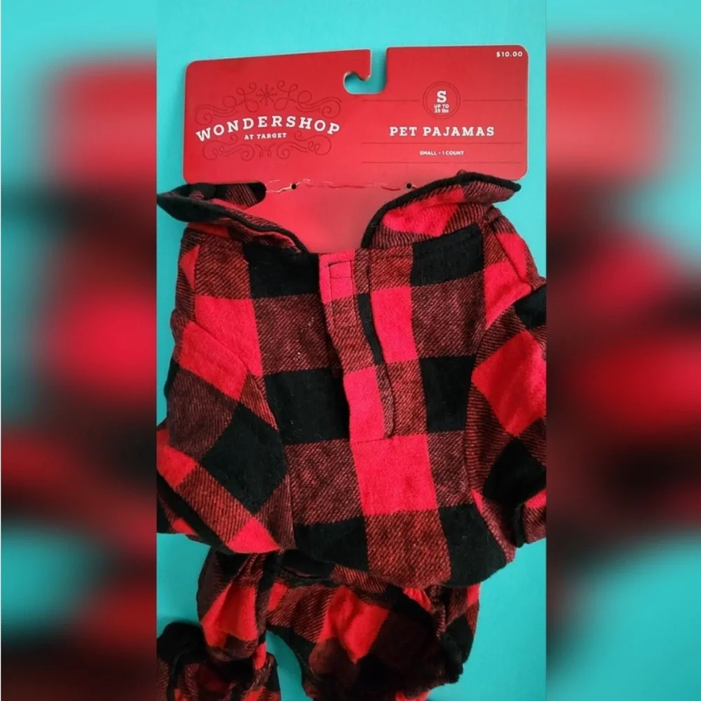 NWT❣️Buffalo Plaid Flannel Dog Cat PJs Target Wondershop Various Sizes. …